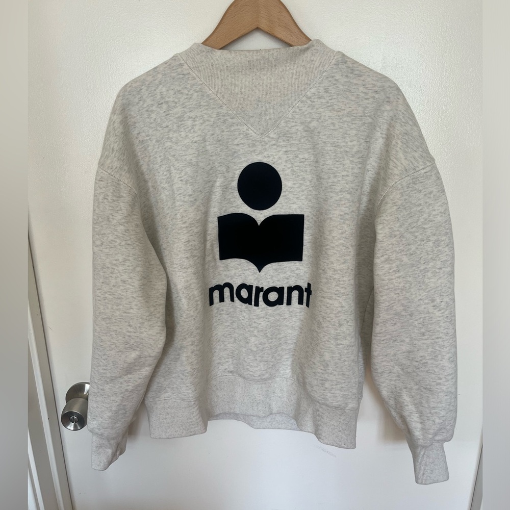 ISABEL MARANT sweatshirt 
Black Moby Sweatshirt - 23ec Ecru